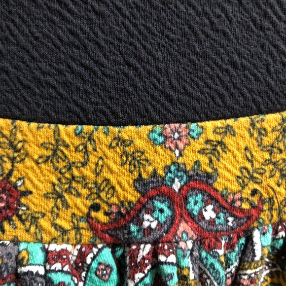 Maeve Anthropologie Dress Black w/Paisley Skirt - Picture 2 of 5